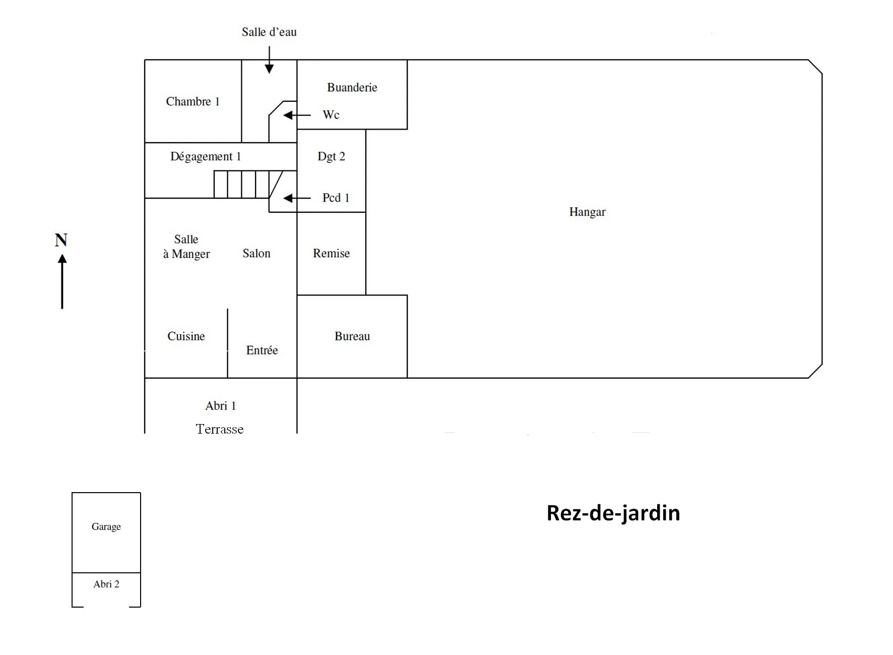 Propriété mixte avec maison et atelier à Goudelin près de Guingamp/Lanvollon 
