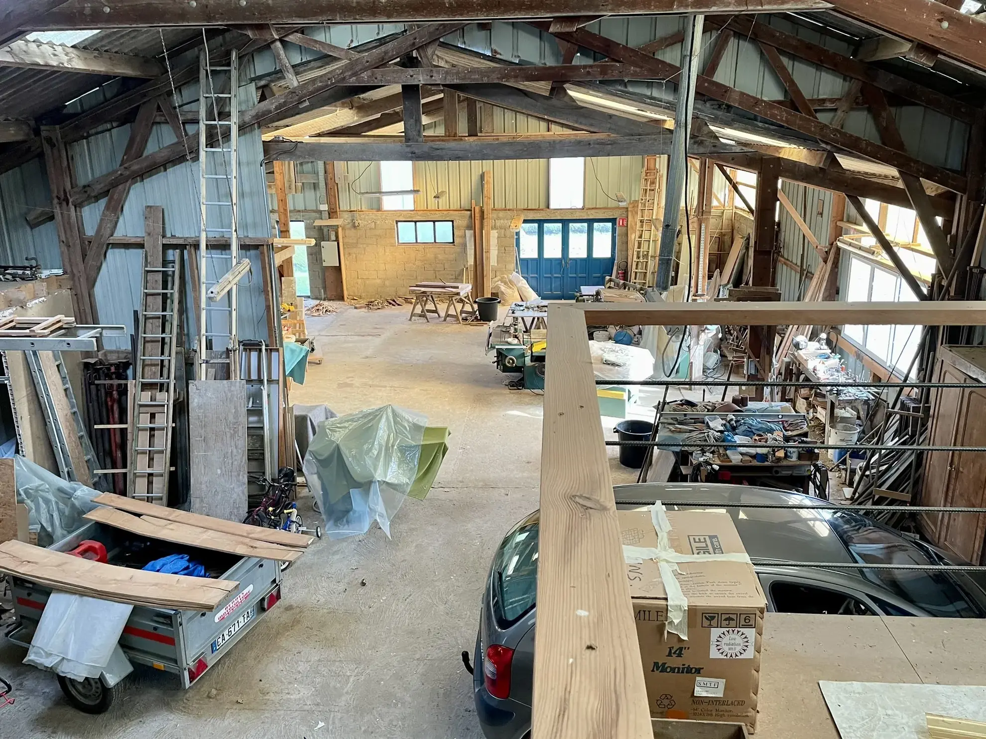 Propriété mixte avec maison et atelier à Goudelin près de Guingamp/Lanvollon 