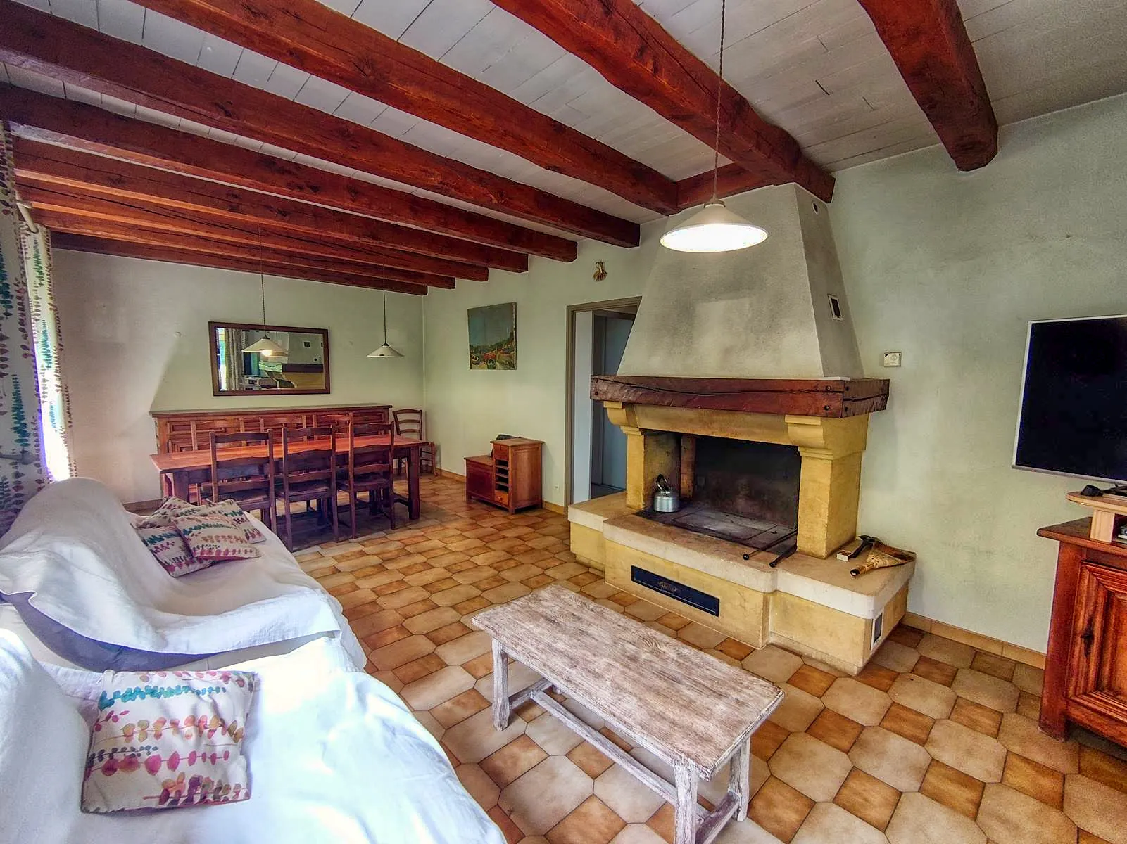 Maison de 3 chambres avec véranda et grand jardin proche Montcabrier 