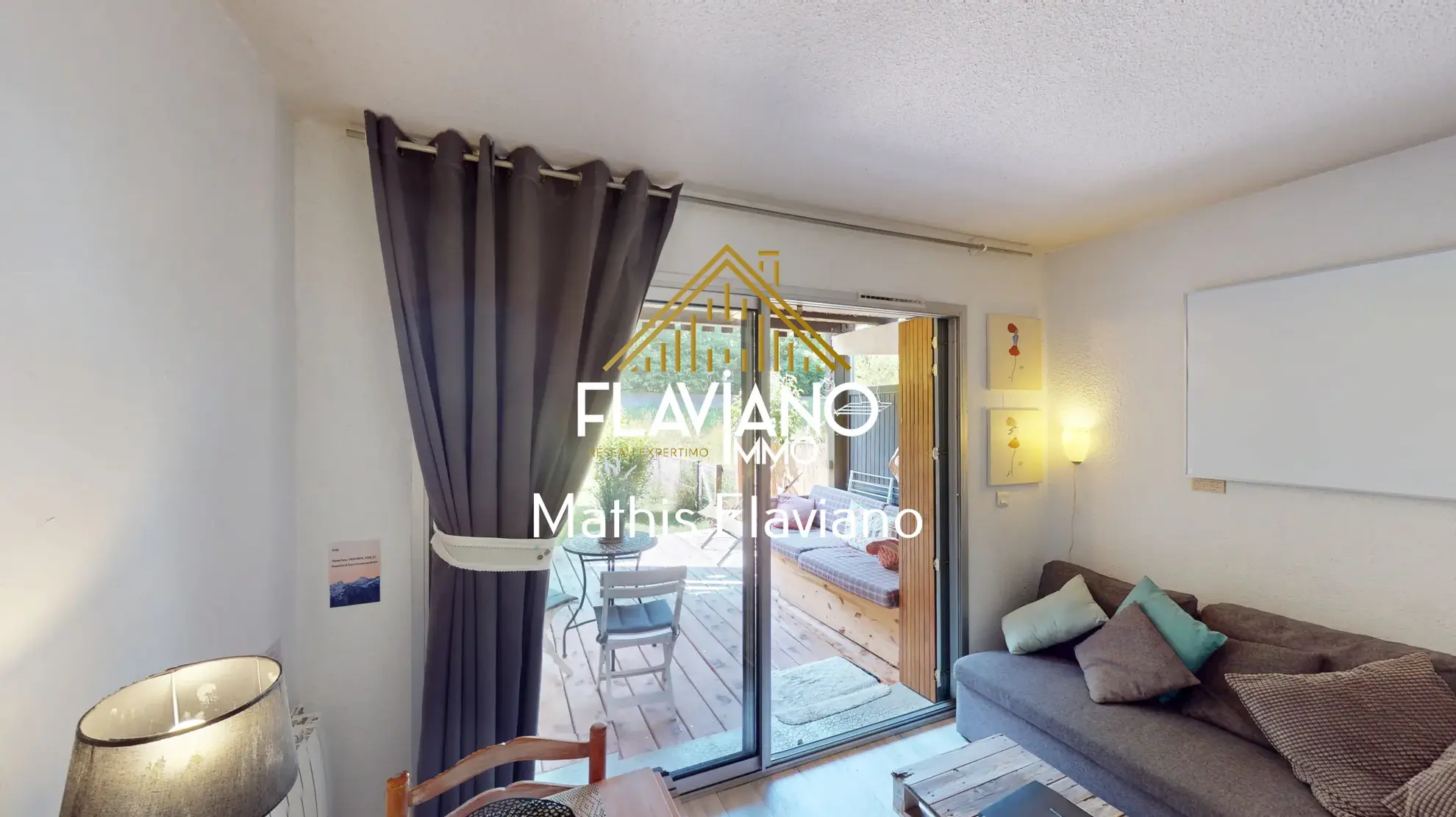 Studio en Rez-de-Jardin avec Vue Montagne à Barcelonnette – Exposition Sud 