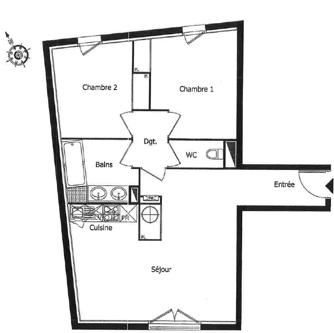 Appartement 3 pièces à Ris-Orangis — Investissement locatif rentable de 60 m² 