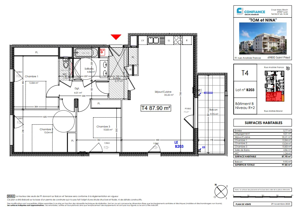 Opportunité d'achat d'appartements neufs à Saint Priest près de Lyon 