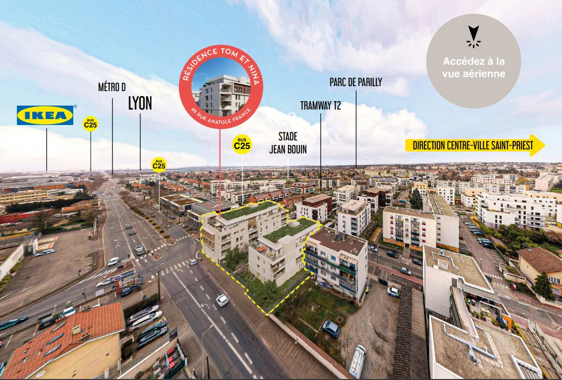 Opportunité d'achat d'appartements neufs à Saint Priest près de Lyon 