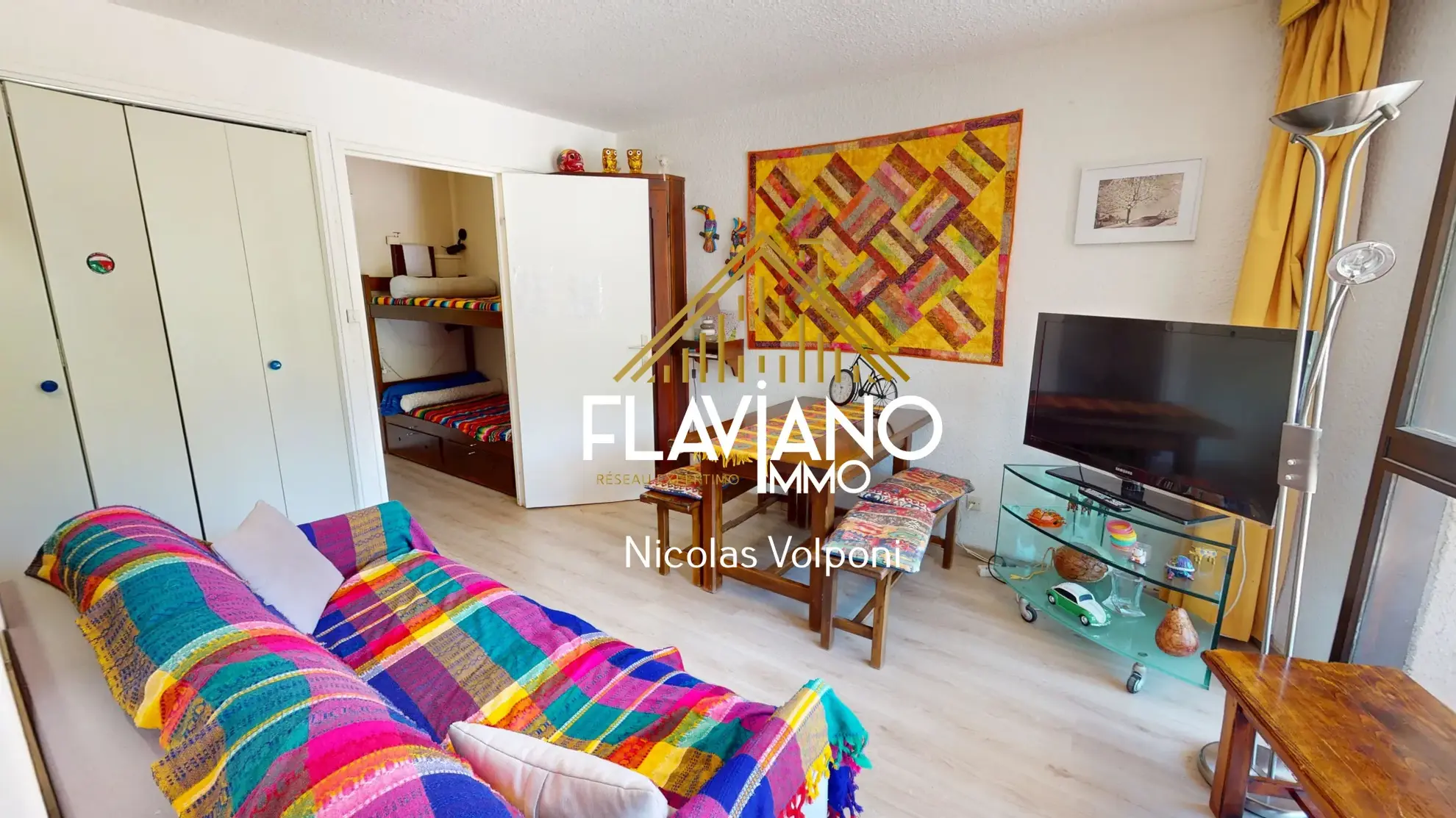 Appartement T2 à vendre au Sauze avec vue montagne et parking privé 