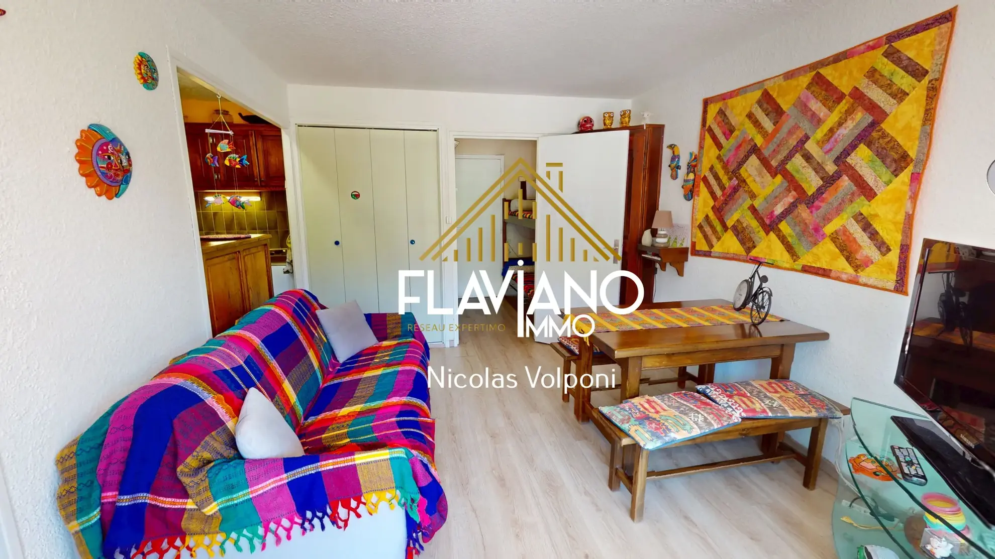 Appartement T2 à vendre au Sauze avec vue montagne et parking privé 