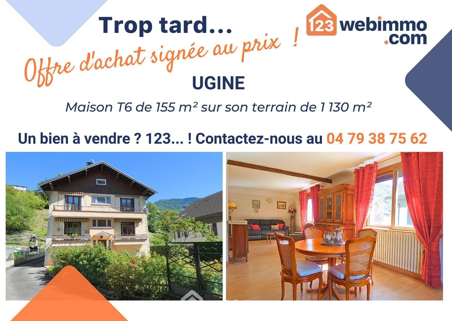 Maison à Ugine de 155 m² avec grand terrain et potentiel intéressant