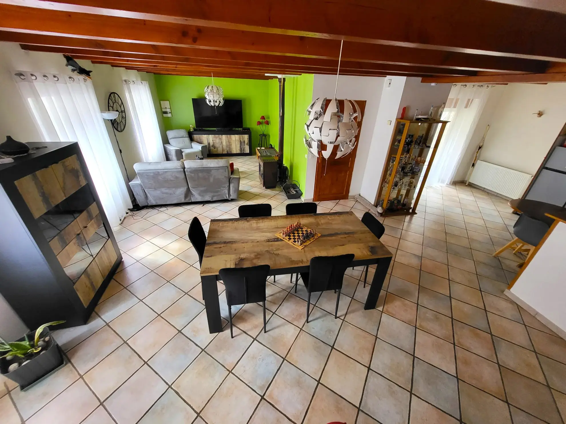 Maison de village en pierre à Dornas en Ardèche avec terrain et vue panoramique 