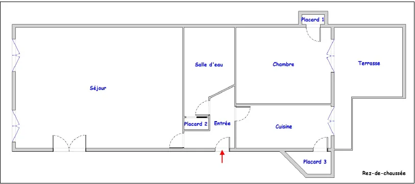Appartement T2 de 61 m² avec terrasse au centre de Bagnères de Luchon 