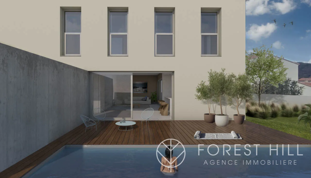 Maison neuve hors d’eau de 123 m² à Céret - Terrain piscinable et proximité centre-ville 