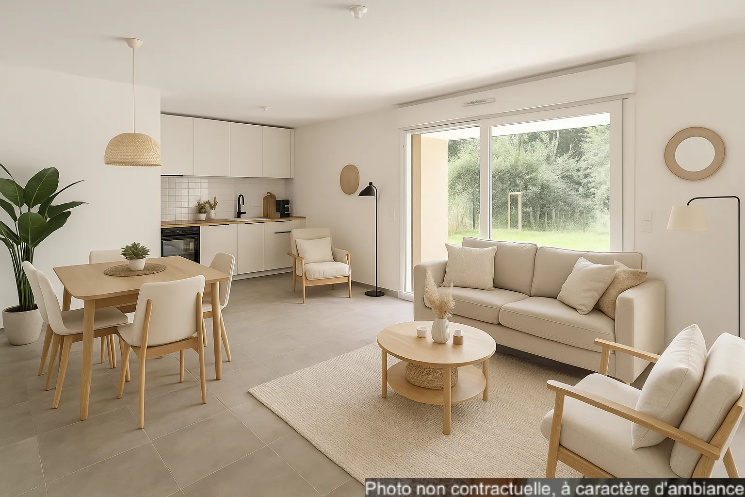 Appartement neuf 3 pièces avec grand jardin à Norroy-le-Veneur 