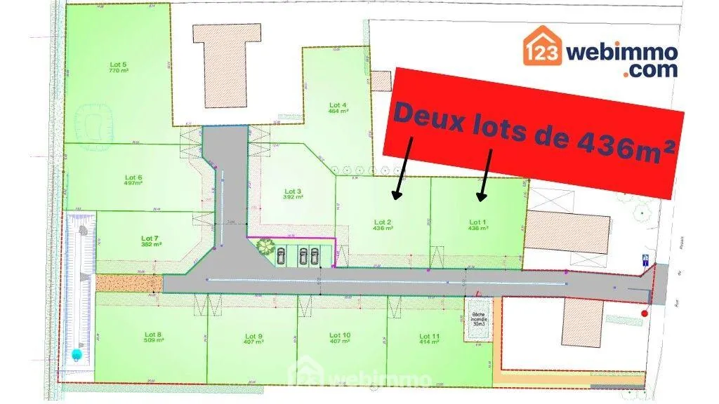 Terrain constructible de 436 m² à Talmont-Saint-Hilaire, proche du château 