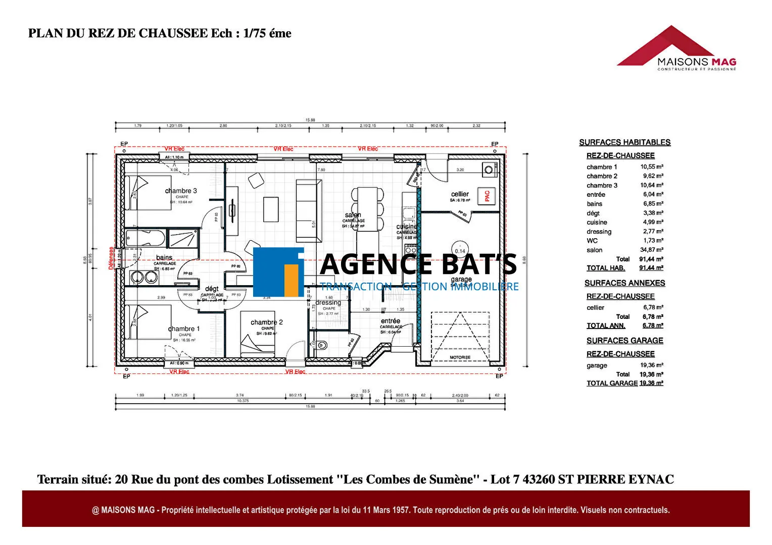 Terrain à vendre de 957 m² à Saint-Pierre-Eynac dans le secteur de Sumène 