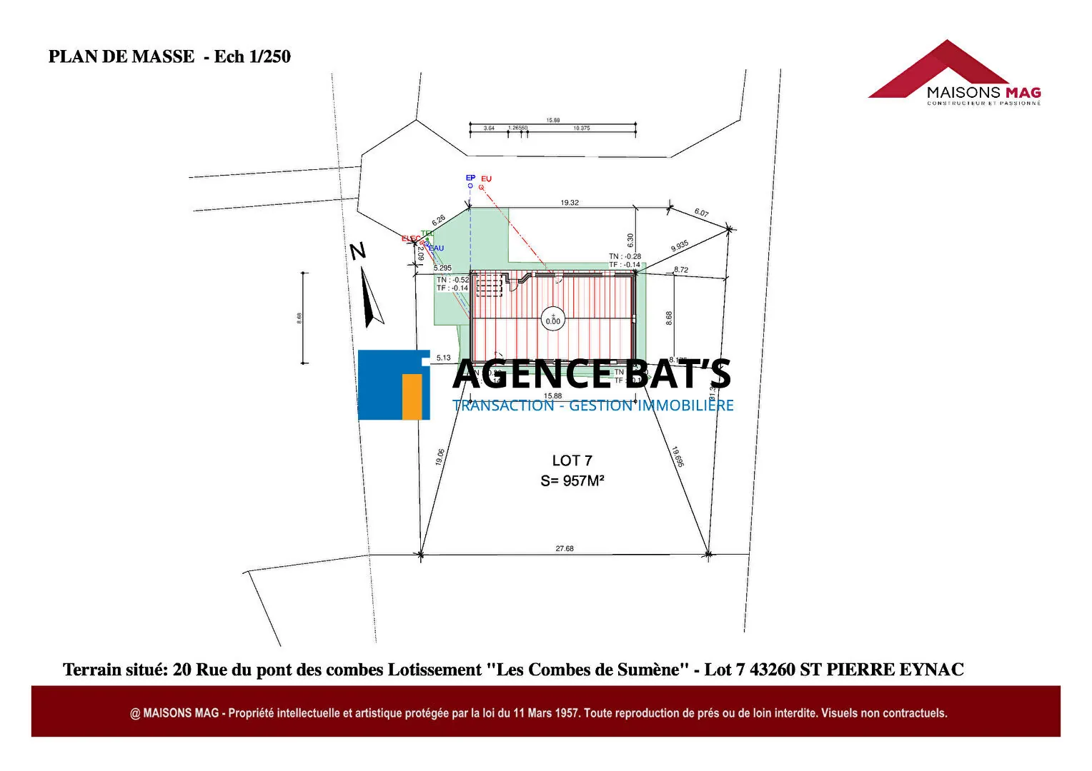 Terrain à vendre de 957 m² à Saint-Pierre-Eynac dans le secteur de Sumène 