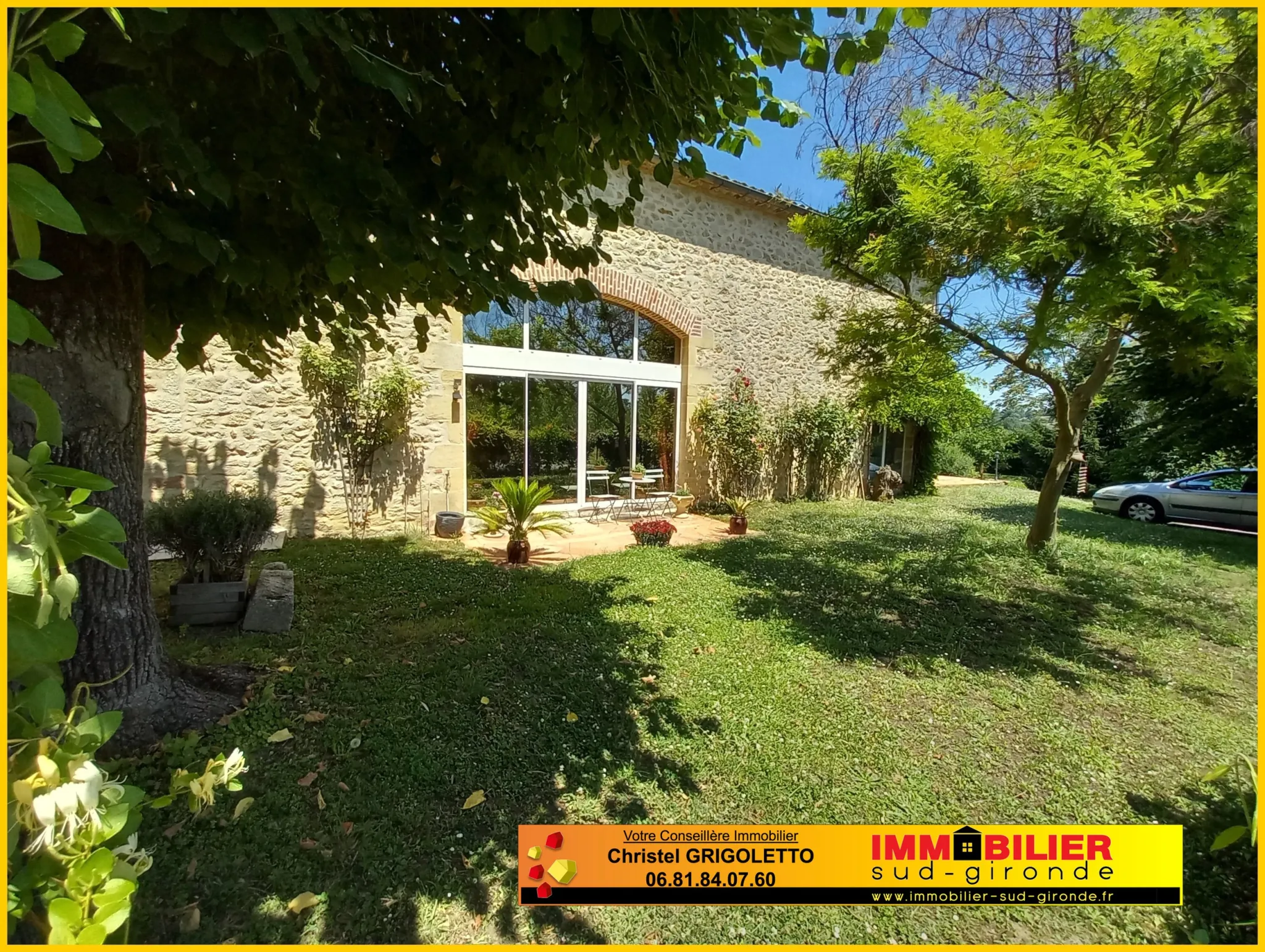 Belle maison girondine avec dépendances, 4 chambres et grand jardin à La Réole
