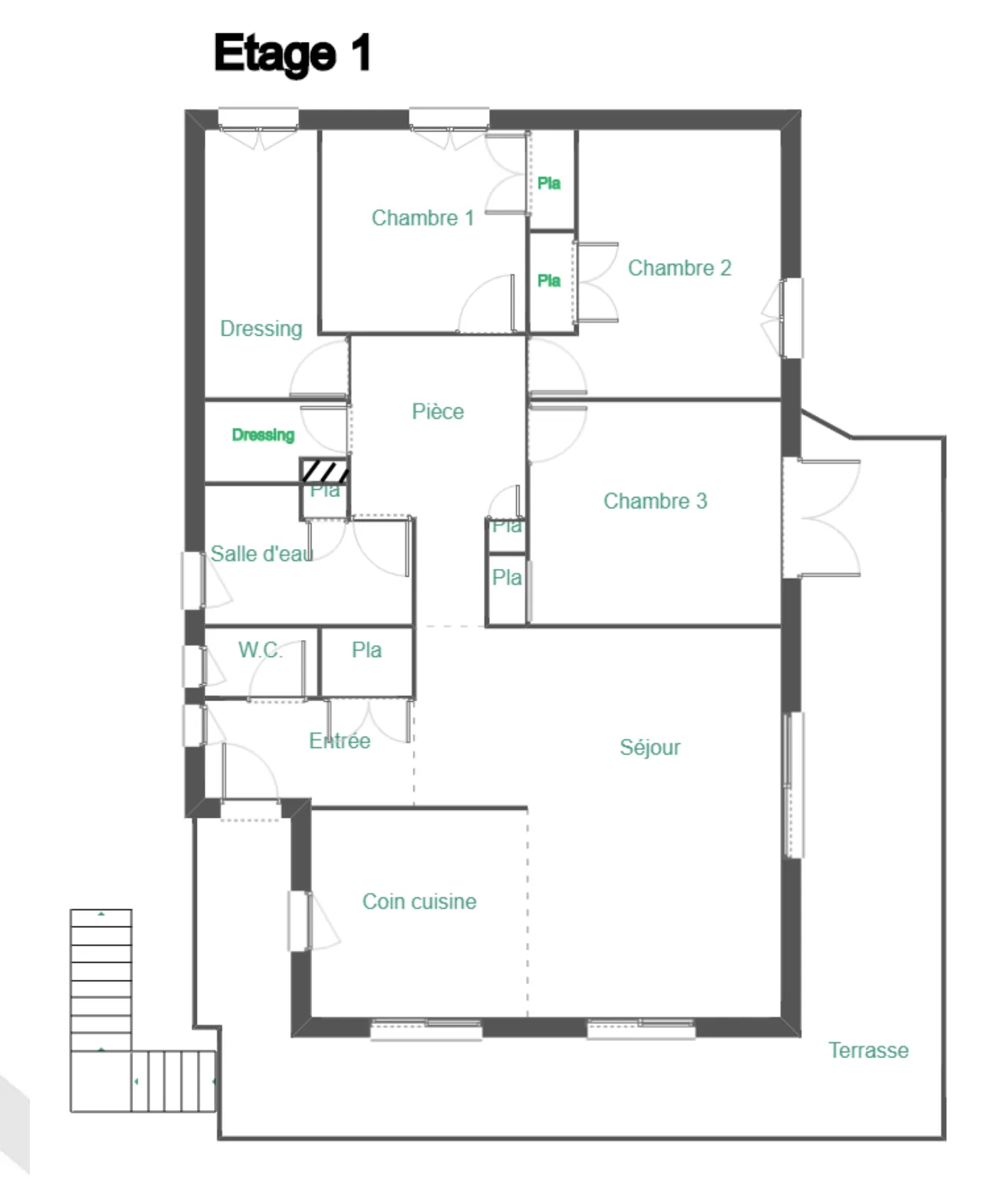 Appartement F4 de 98 m² avec garage, jardin et vue sur Millau 