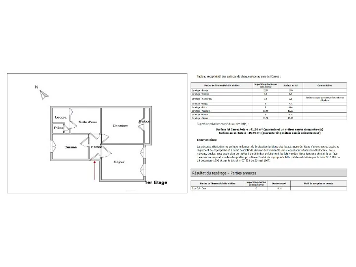 Appartement T2 traversant de 45 m² avec cave à Marseille - Parc du 26e Centenaire 
