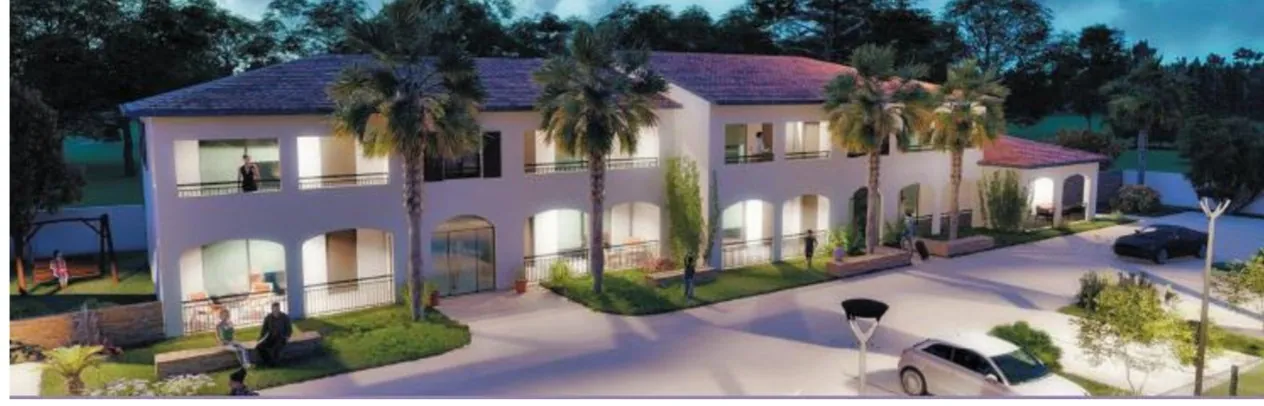 Appartement T3 neuf à Aubais, résidence de standing en construction 