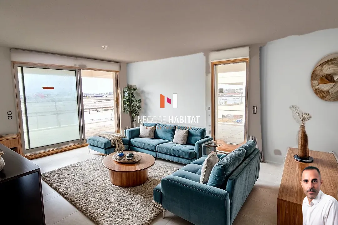 Appartement T4 avec terrasse à Montpellier près des Arènes – 90,20 m² 