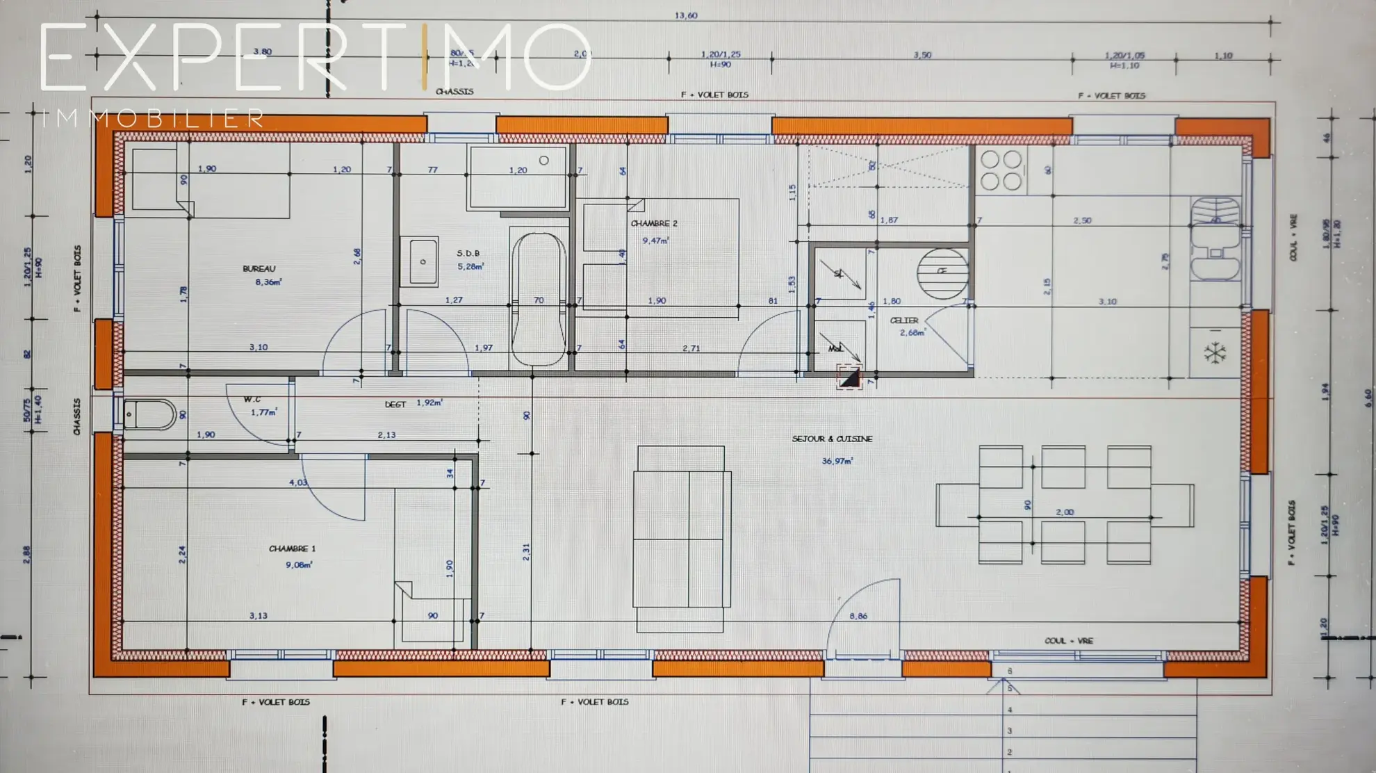 Terrain viabilisé de 1160 m² à Vabres avec permis de construire et chalet en bois 