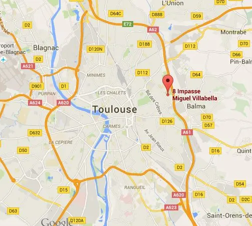 Appartement T3 avec garage et terrasse proche du parc des Argoulets à Toulouse 