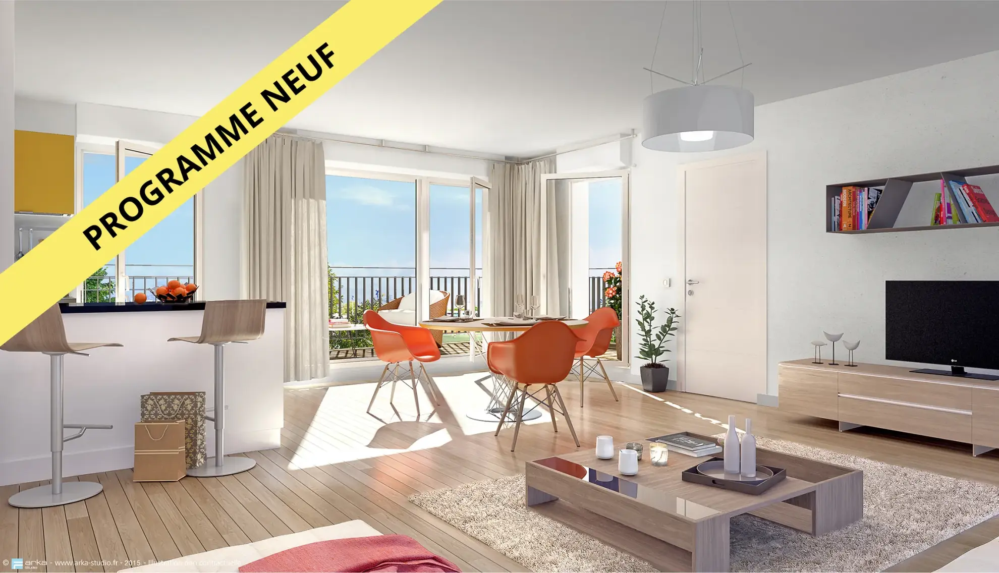 Appartement neuf 2 pièces avec balcon à Bussy-Saint-Georges en 2026