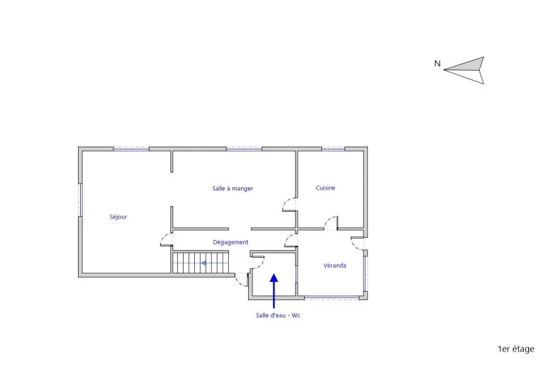 Maison à rénover de 85 m² avec grand potentiel sur terrain de 936 m² à La Chapelle-sur-Erdre 