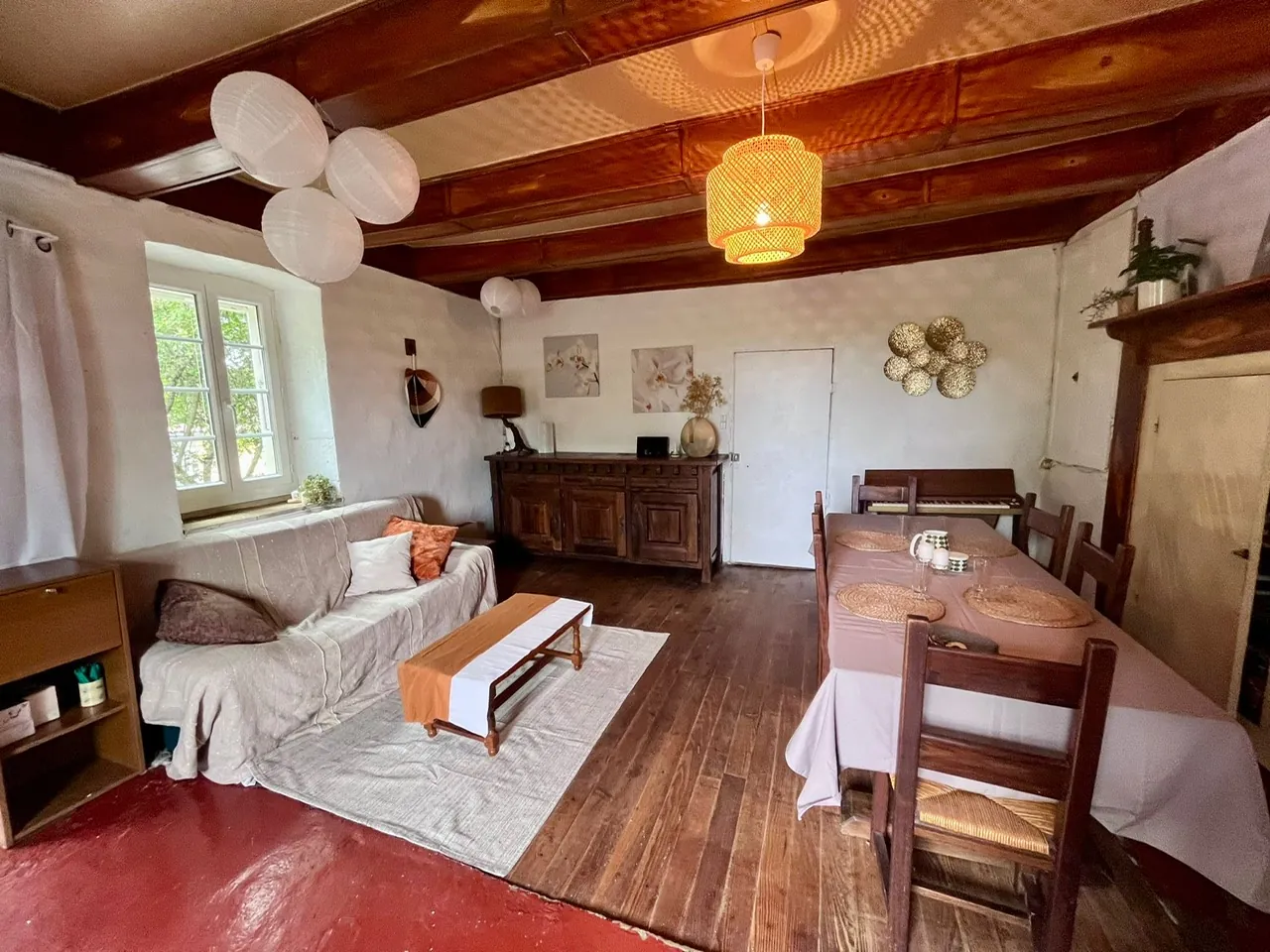 Propriété en Pierre de 130 m² avec 2 Maisons et Terrain en Quercy 