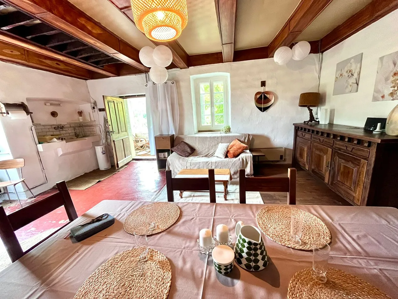 Propriété en Pierre de 130 m² avec 2 Maisons et Terrain en Quercy 