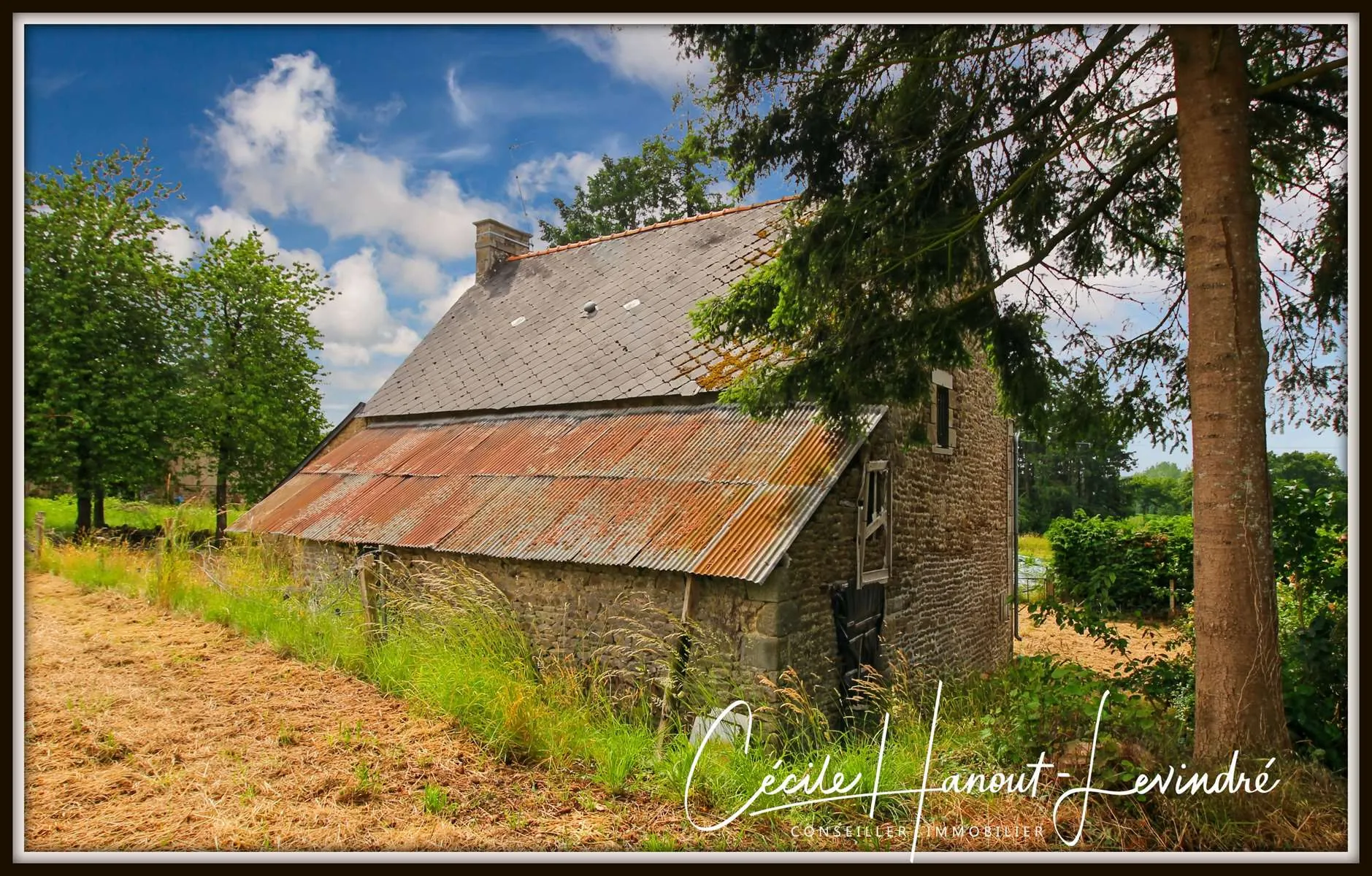 Maison en pierre à restaurer à Montanel - 107 m², terrain 2420 m², garage, campagne 