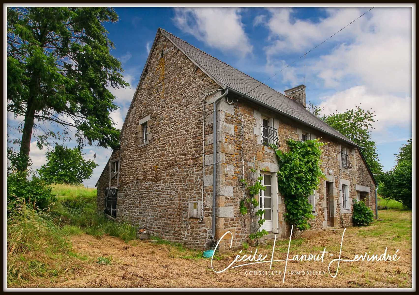 Maison en pierre à restaurer à Montanel - 107 m², terrain 2420 m², garage, campagne 