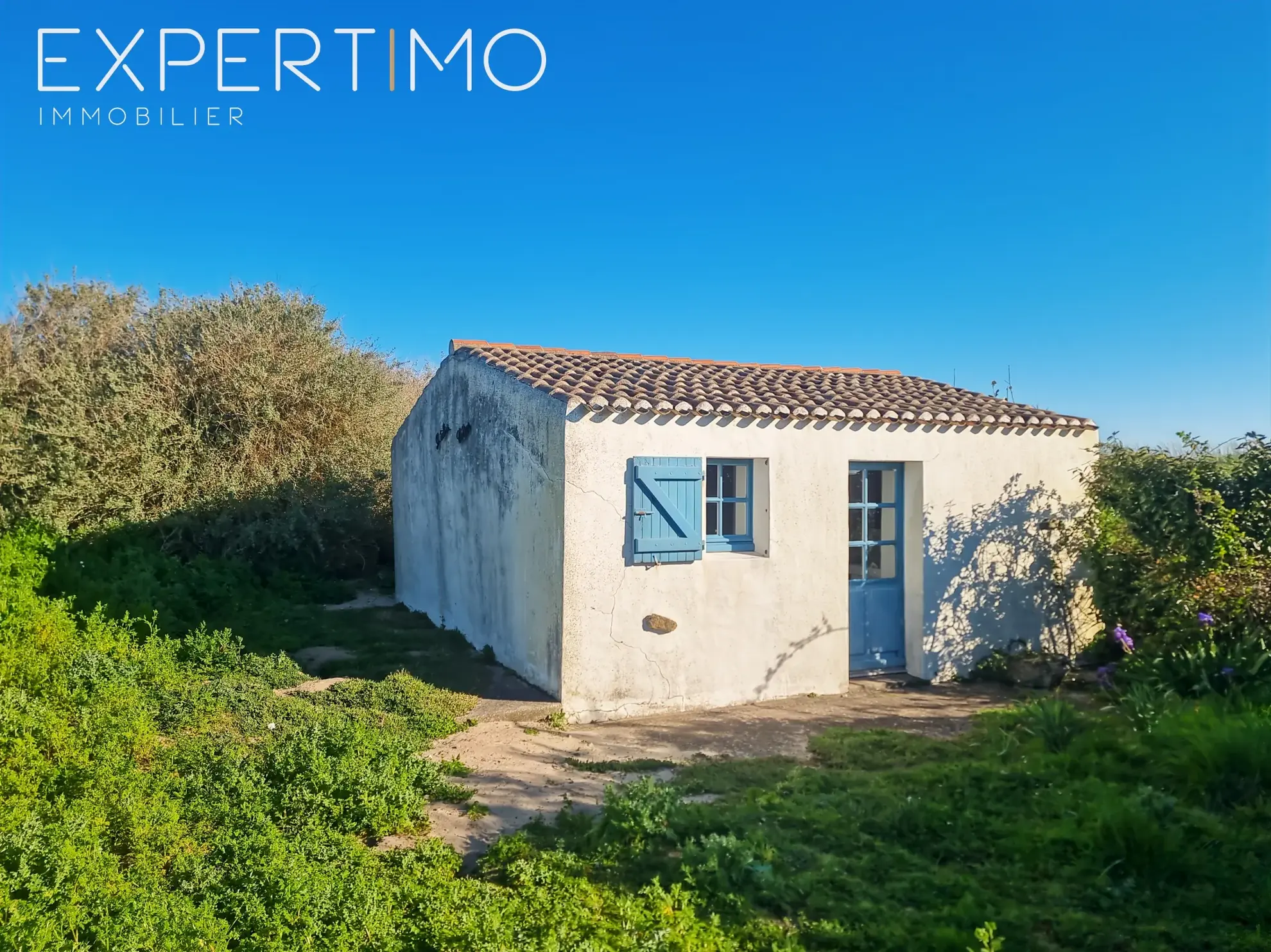 Charmante maison en pierre avec grand terrain à Bouin, proche mer 