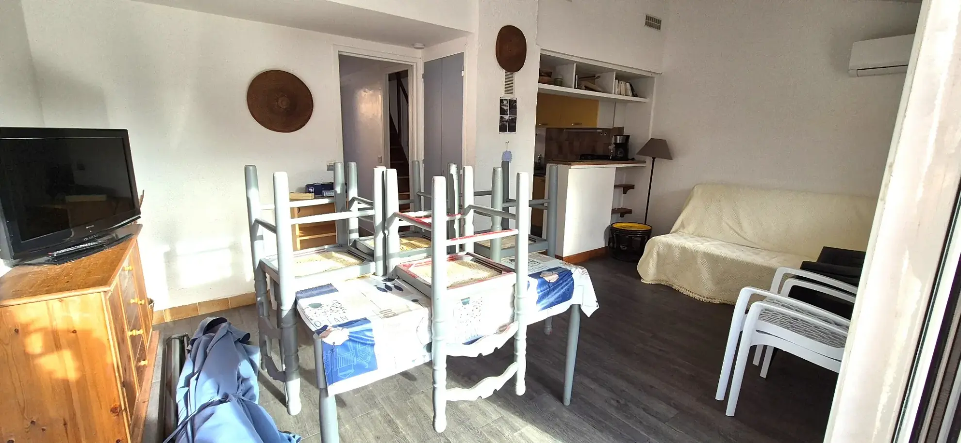 Villa T3 avec terrasse, piscine et accès plage à Moriani Plage 