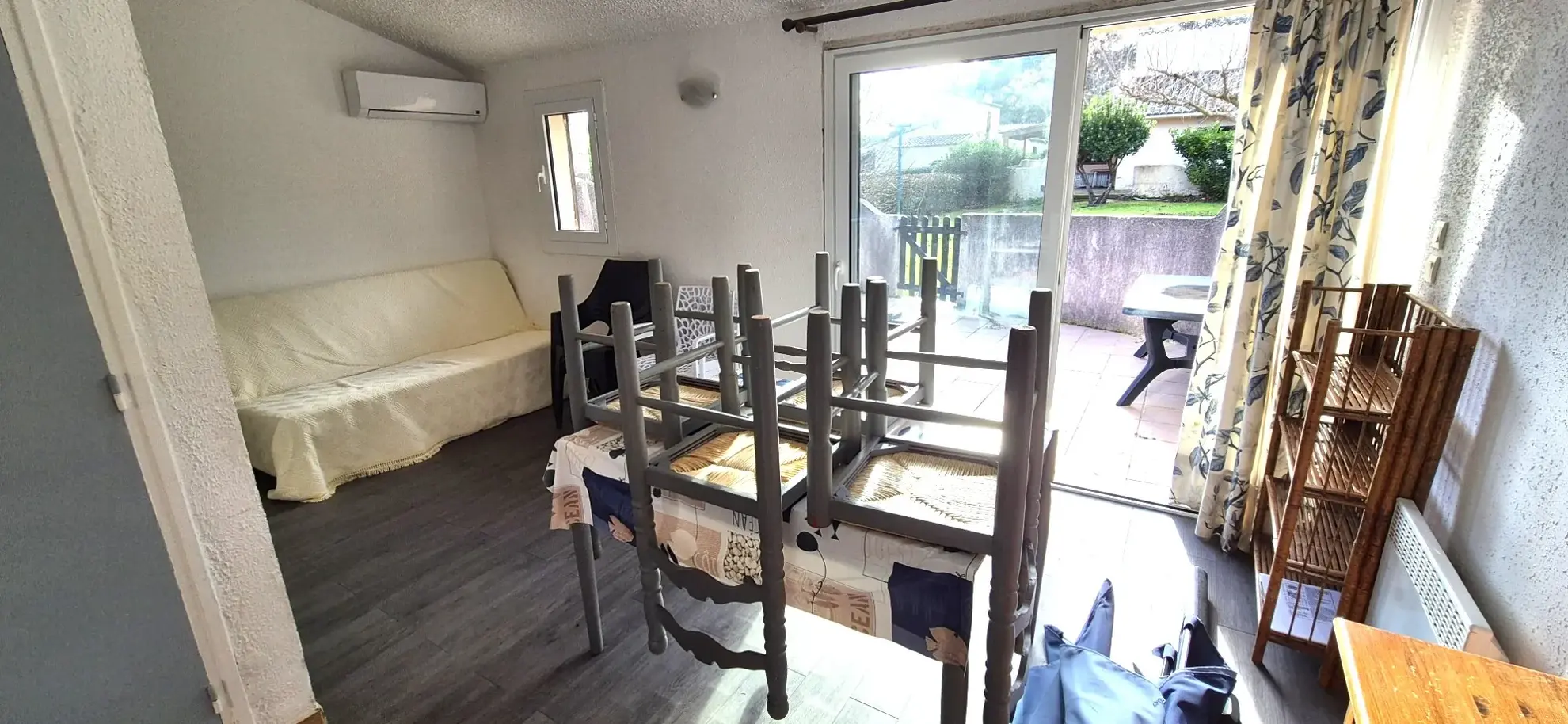 Villa T3 avec terrasse, piscine et accès plage à Moriani Plage 