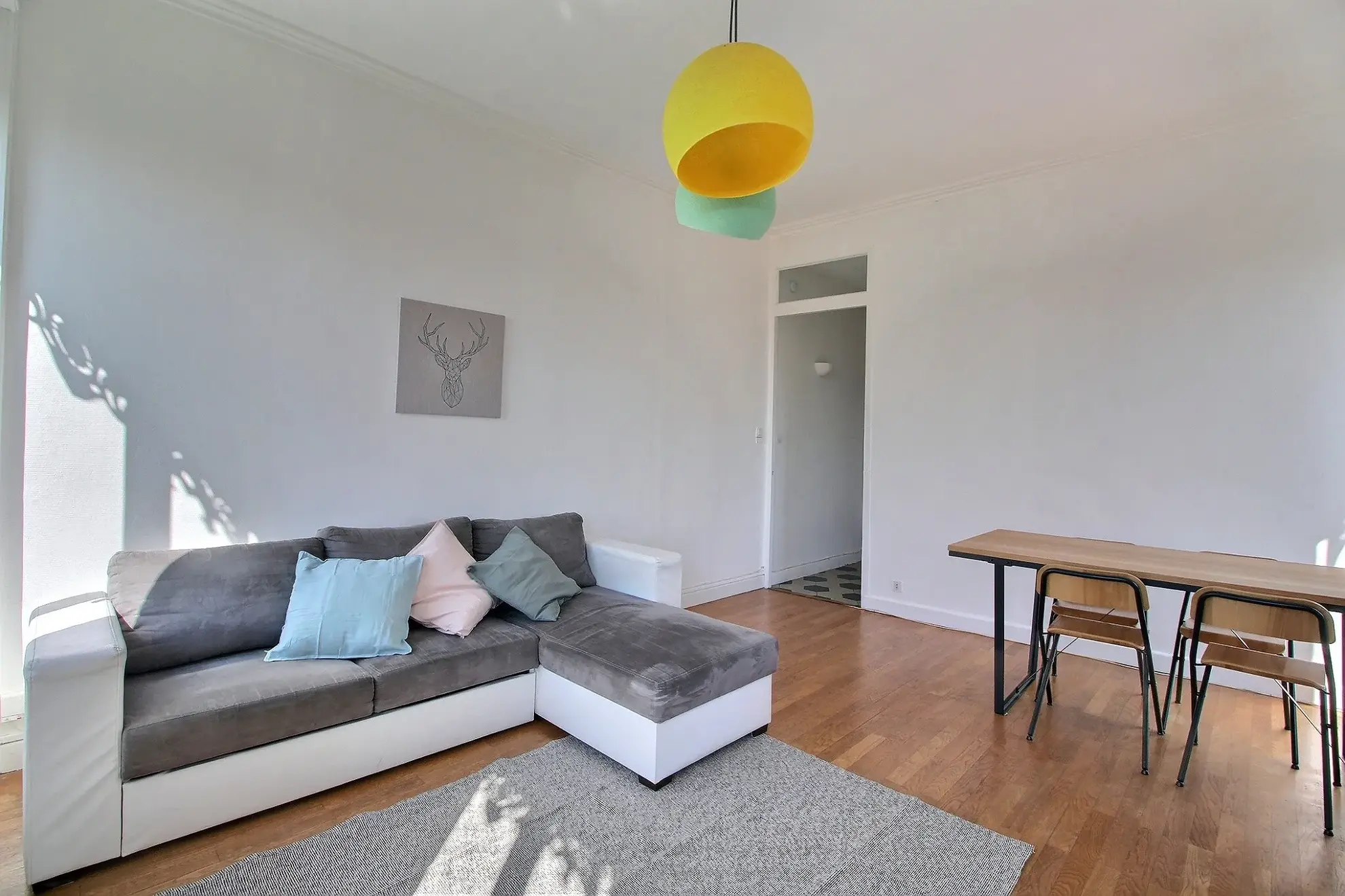 Appartement T2 lumineux à Villeurbanne de 43 m² avec cave et grenier 