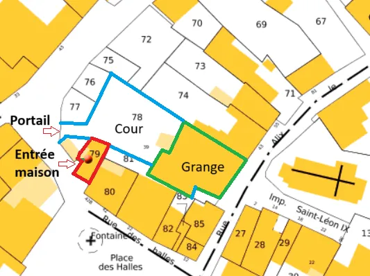 Propriété à Poussay - Maison, grange et grand terrain aménagé 