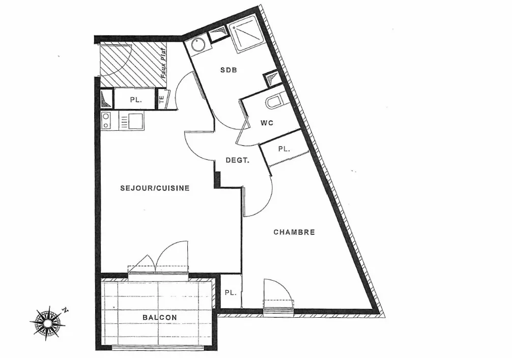 Appartement 2 pièces avec balcon et box à La Seyne-sur-Mer 