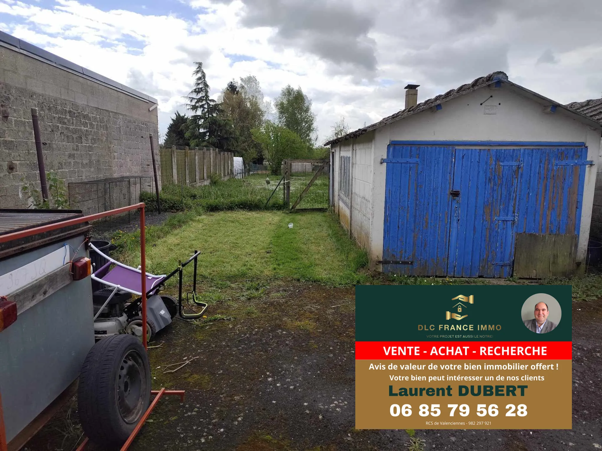 Maison semi-individuelle à Berlaimont avec fort potentiel – 3 chambres et terrain de 992 m² 