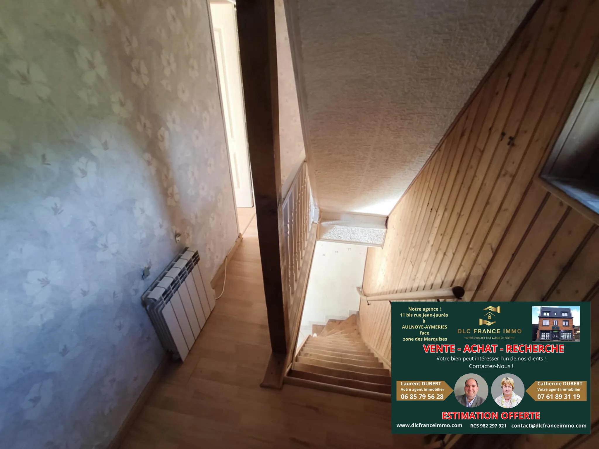 Maison semi-individuelle à Rousies avec garage, terrain de 335 m² et 3 chambres 