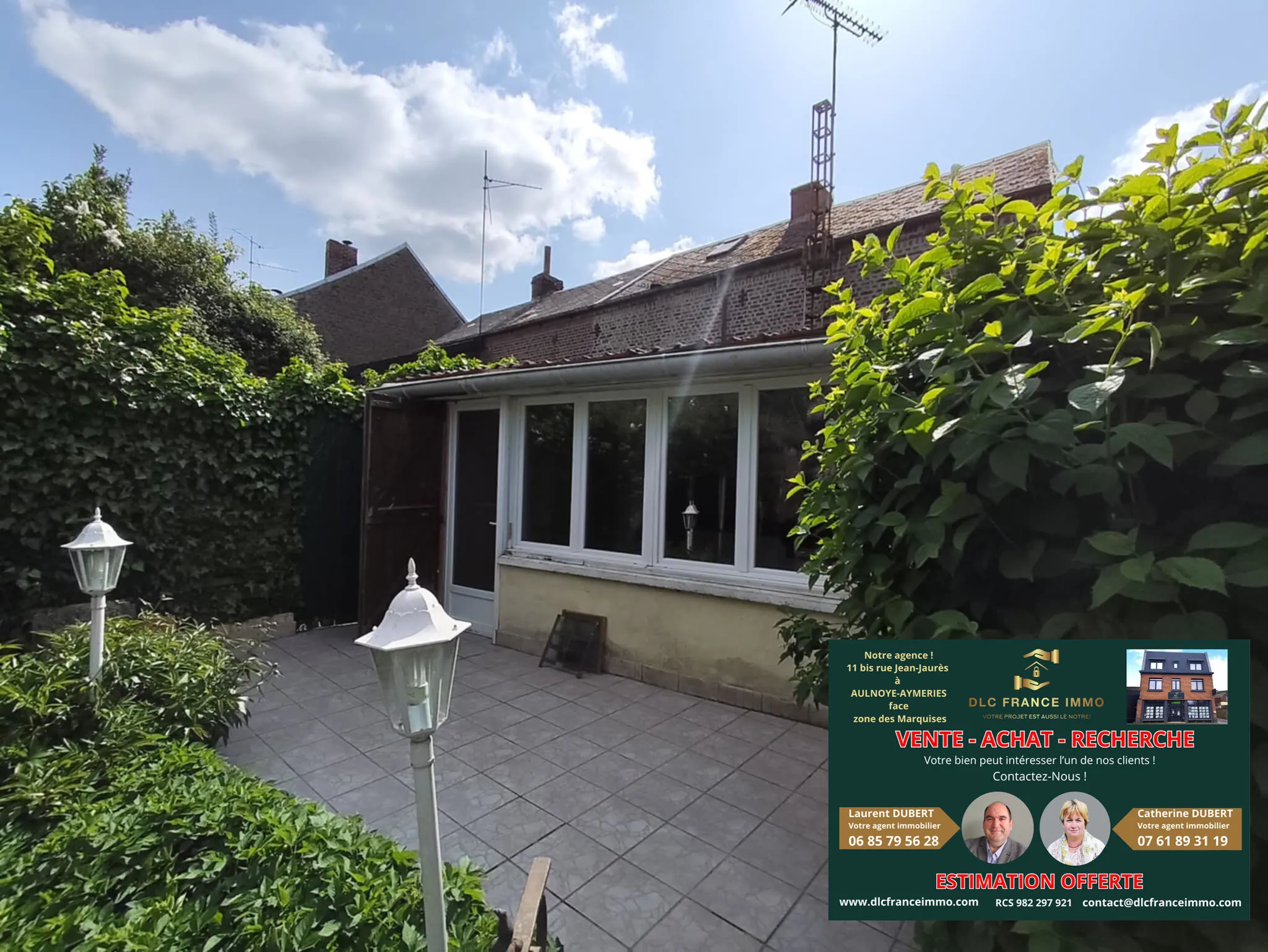 Maison semi-individuelle à Rousies avec 3 chambres et terrain de 335 m² 