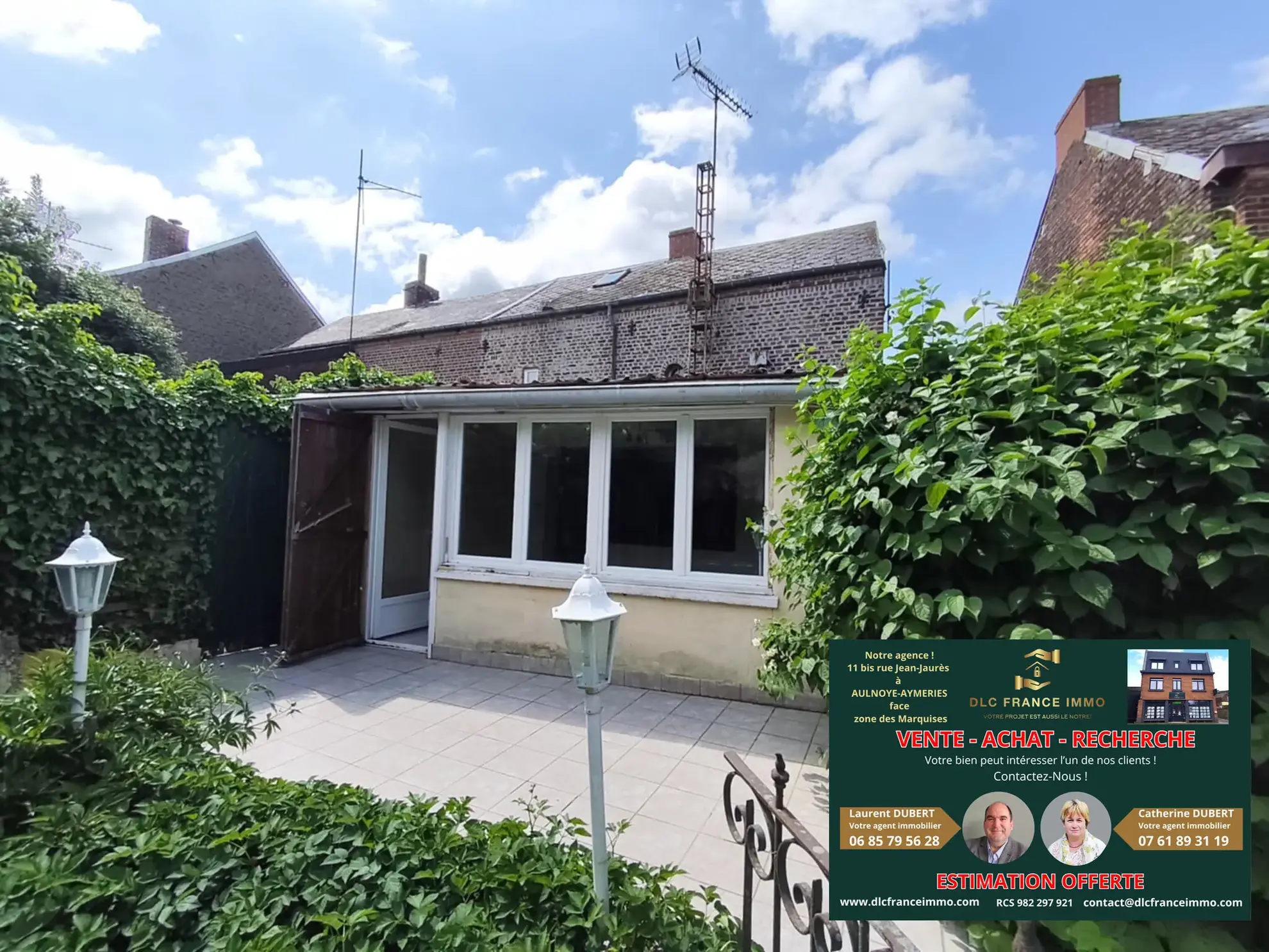 Maison semi-individuelle à Rousies avec garage, terrasse et 3 chambres 