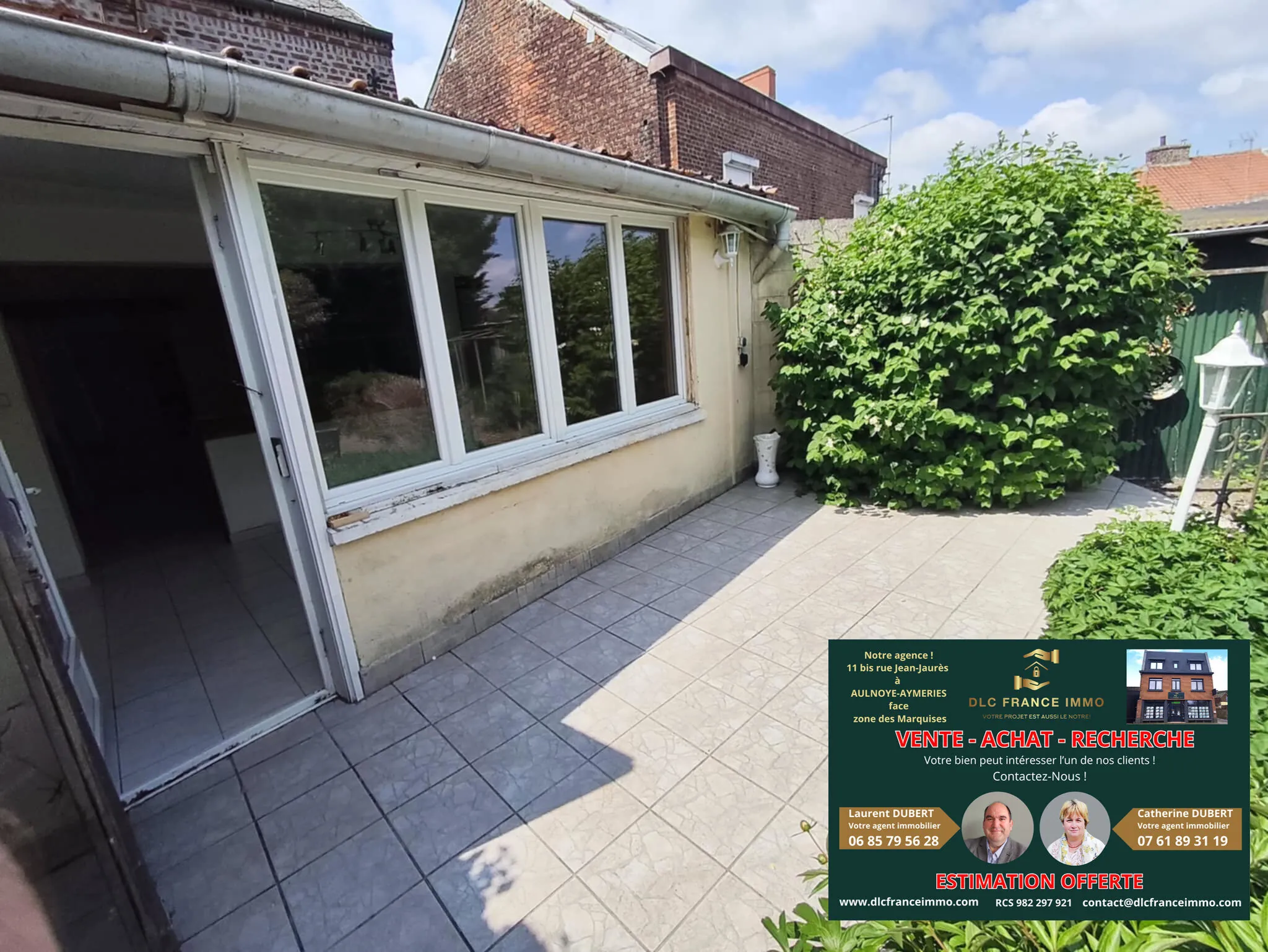 Charmante maison semi-individuelle à Rousies proche centre avec garage et terrasse 