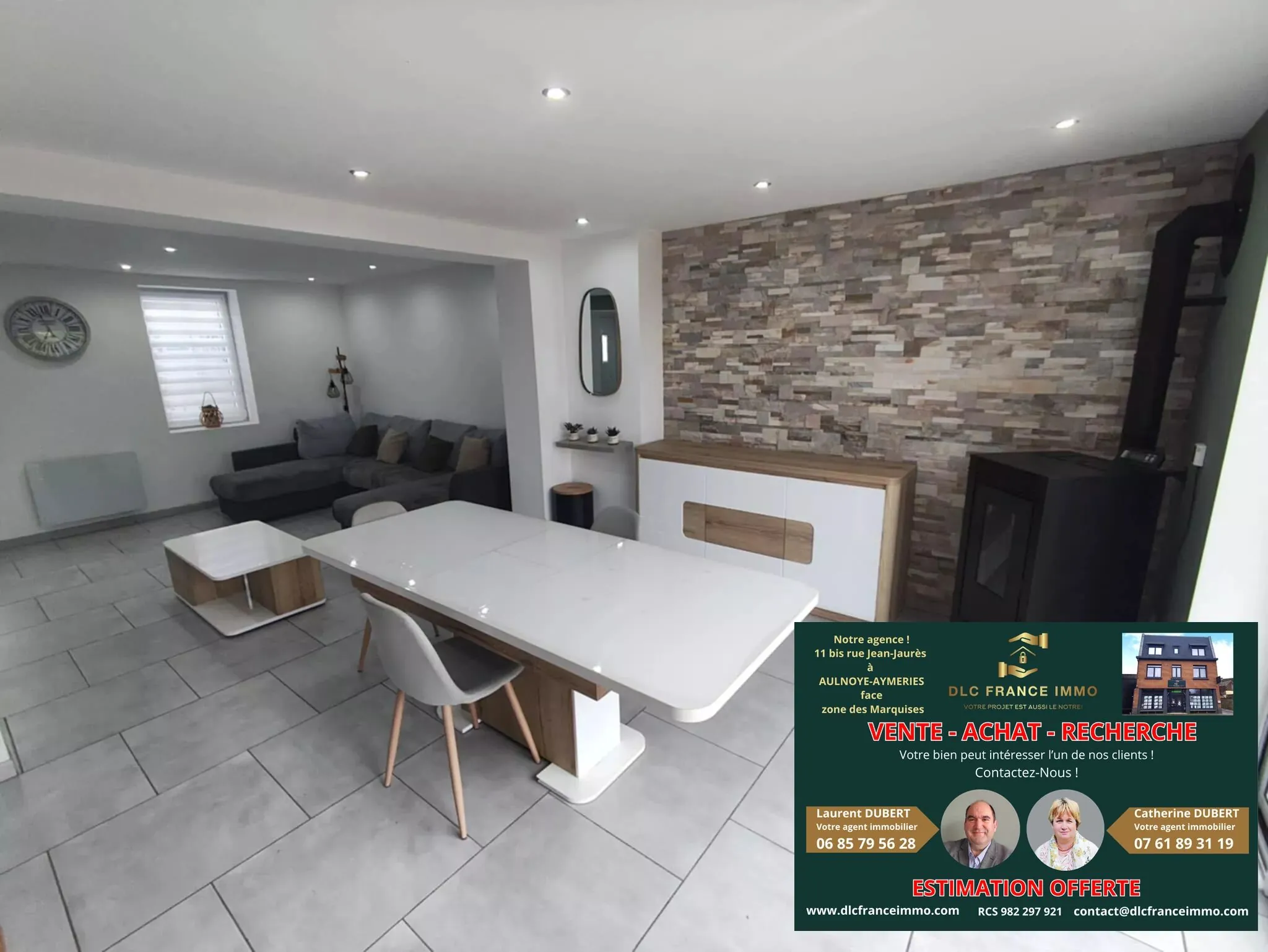 Maison rénovée de 137 m² à Berlaimont avec terrasse et parking 