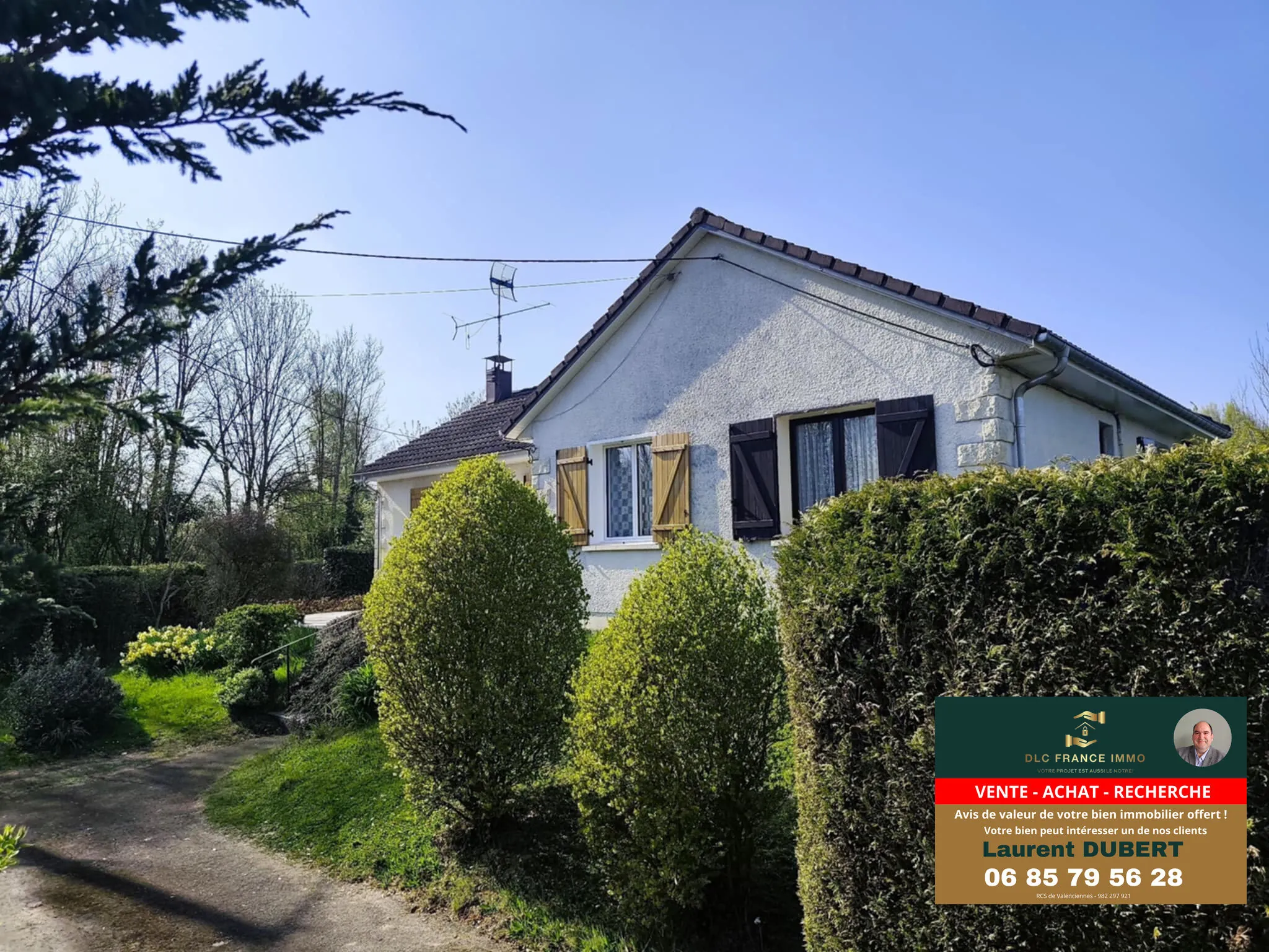 Maison semi-plain-pied avec terrain arboré à Berlaimont 