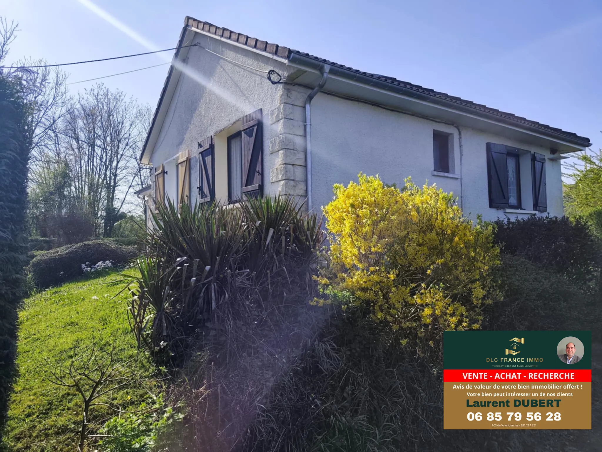 Maison à vendre à Berlaimont avec grand terrain arboré 
