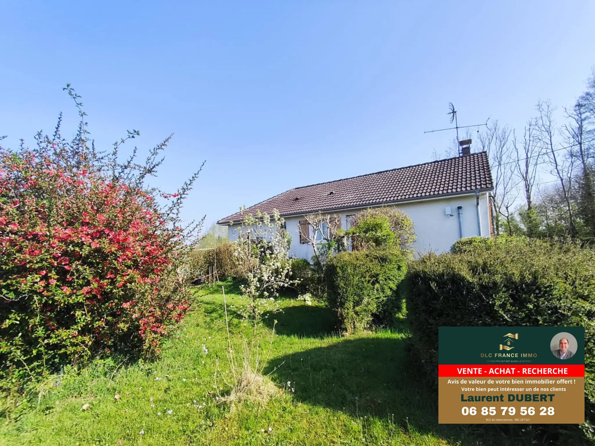 Maison à vendre à Berlaimont avec grand terrain arboré 
