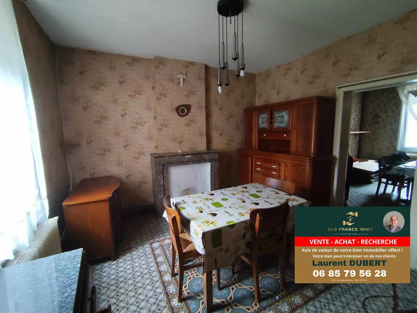 Maison à rénover à proximité d'Aulnoye-Aymeries avec grand jardin 