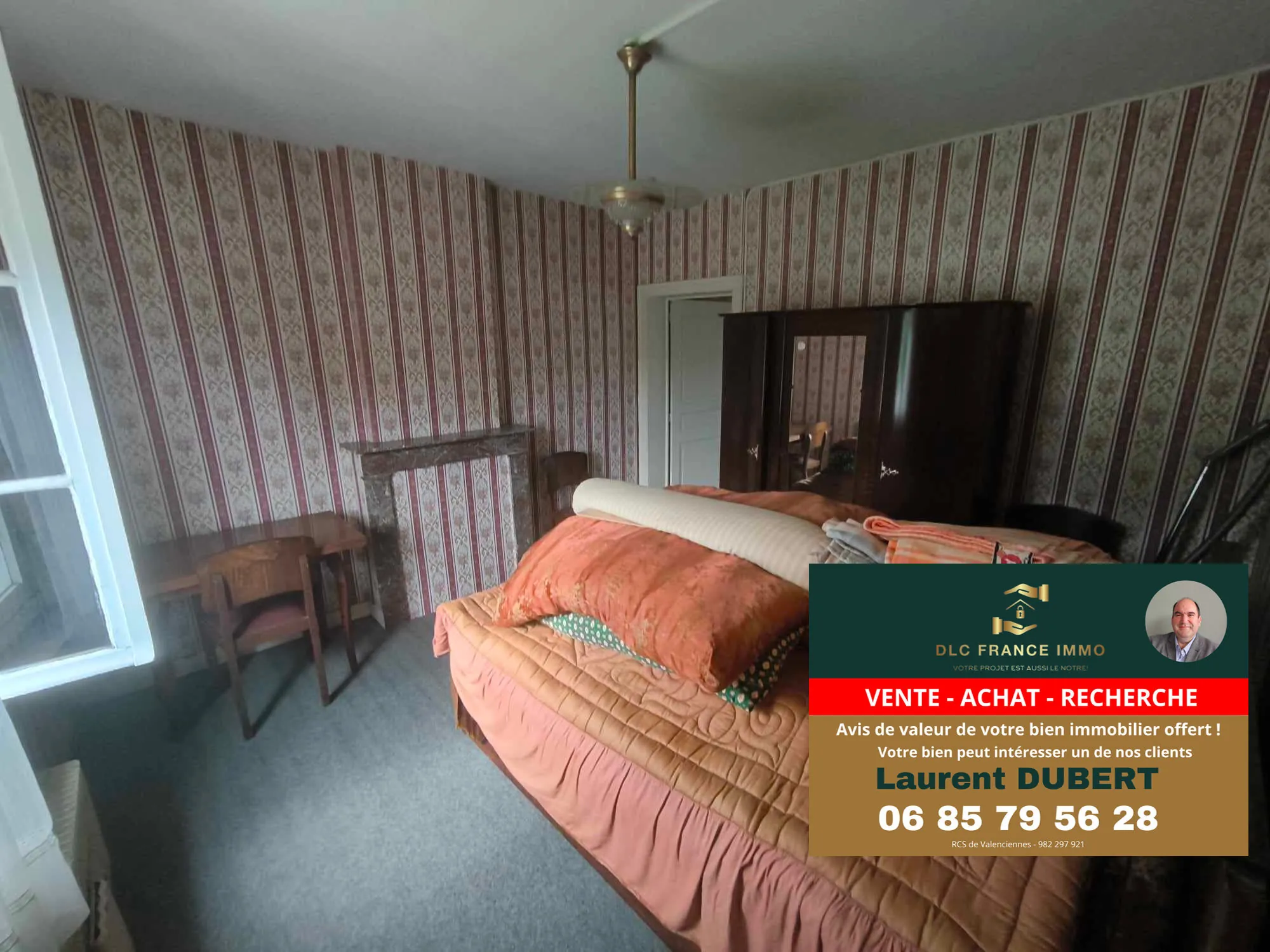 Maison à rénover à proximité d'Aulnoye-Aymeries avec grand jardin 