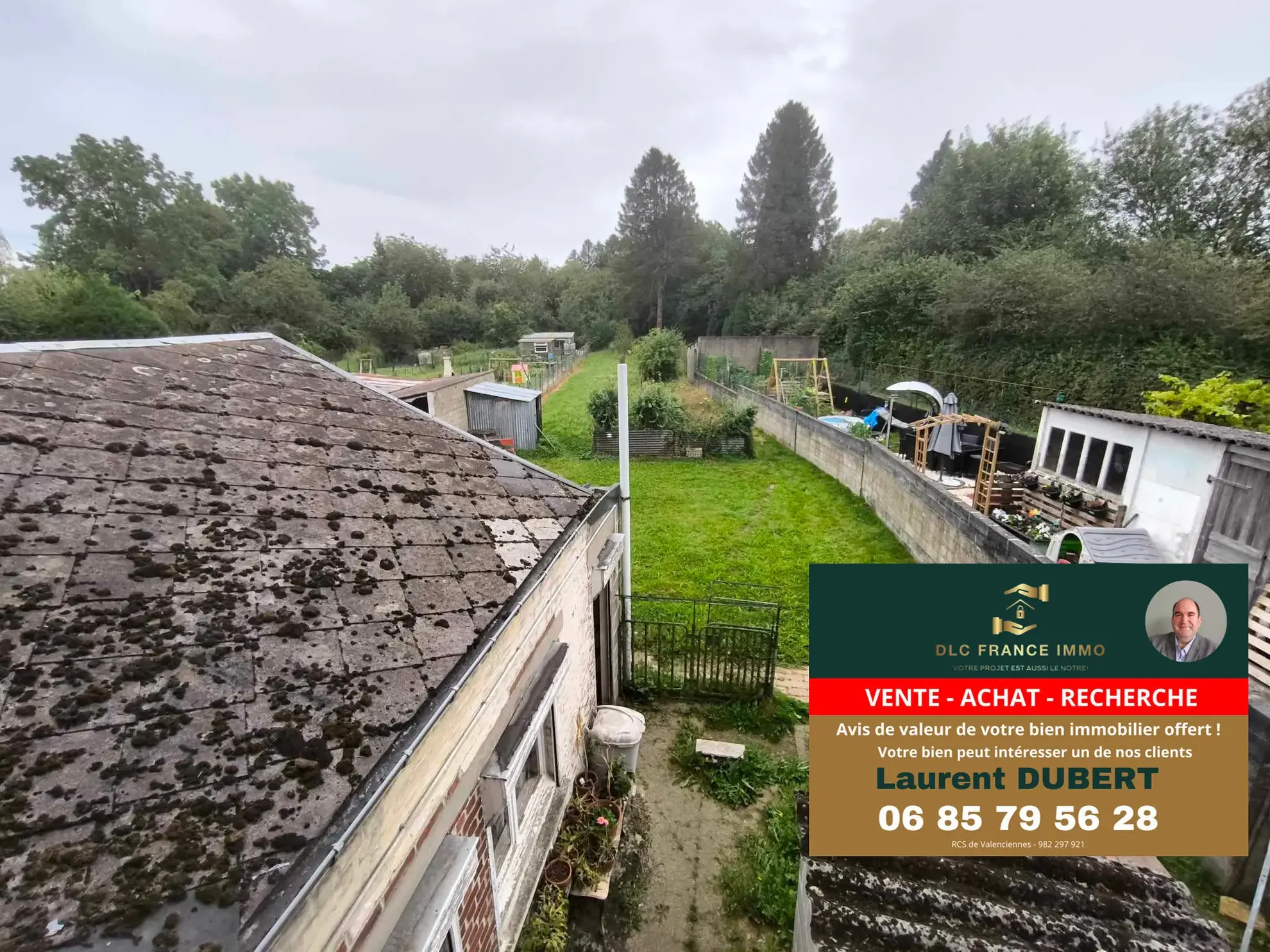 Maison à rénover proche d'Aulnoye-Aymeries avec grand terrain et garage 