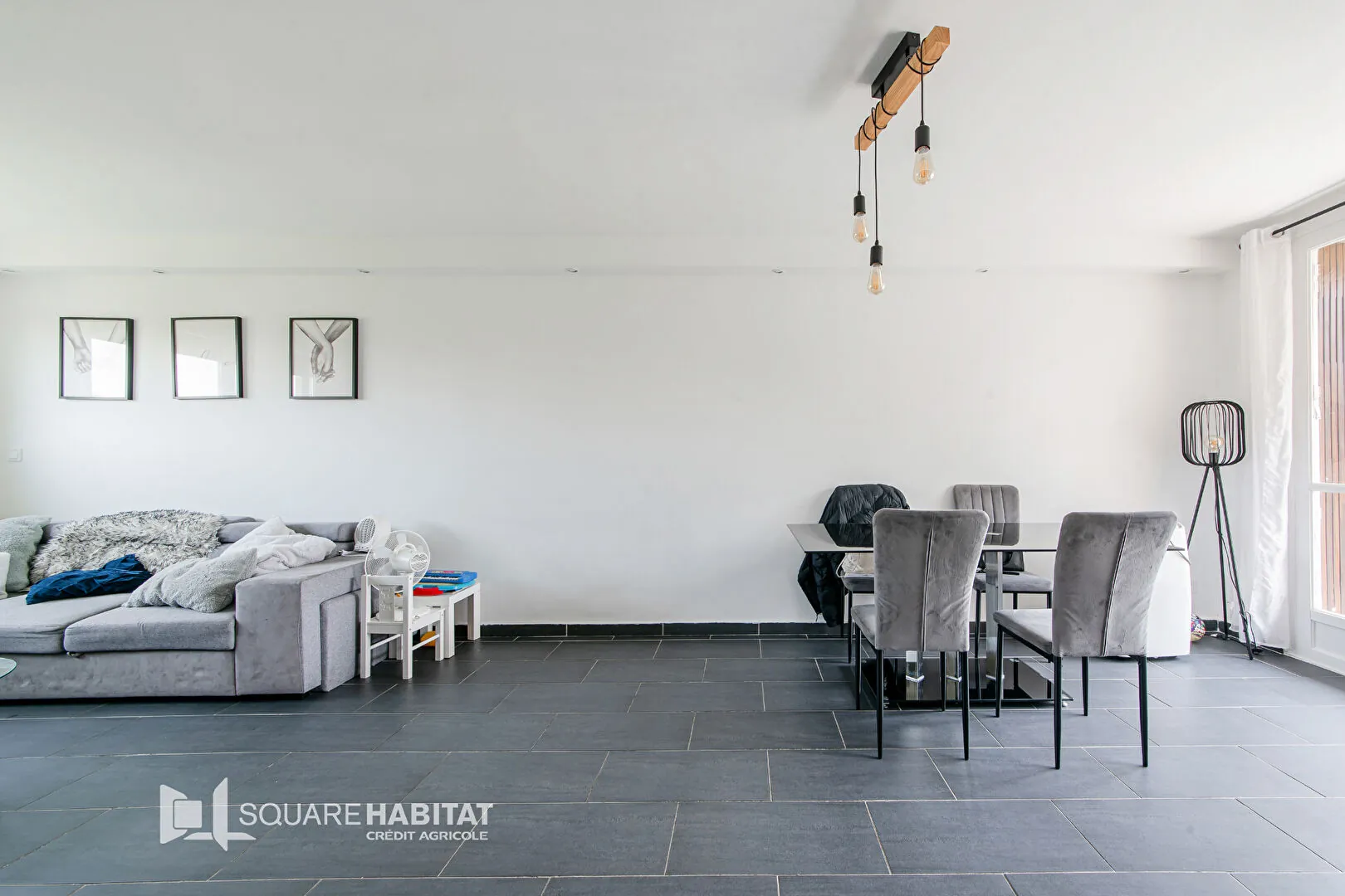 Appartement 3 pièces lumineux avec balcon et cave à Marseille 13013