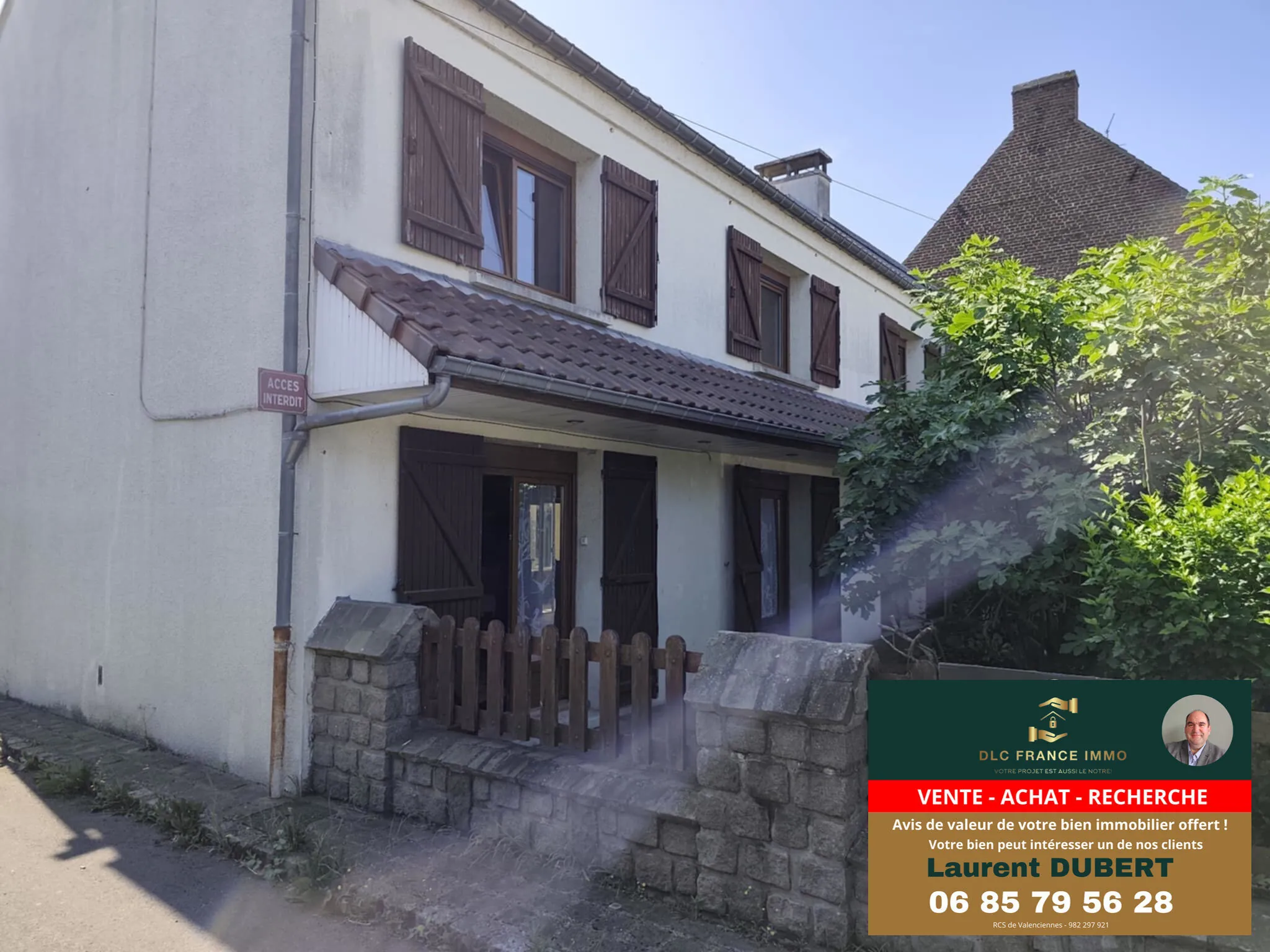 Maison à vendre à Wallers près de Lille et Valenciennes avec 3 chambres 